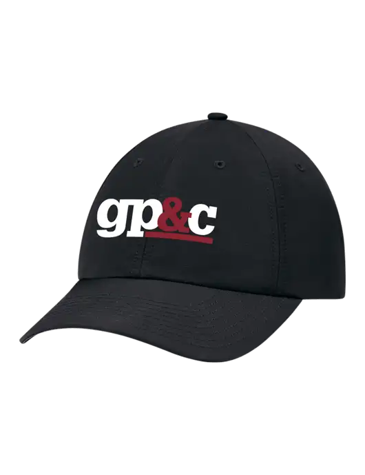 Richardson Relaxed Performance Lite Black Cap w/GP&C Logo