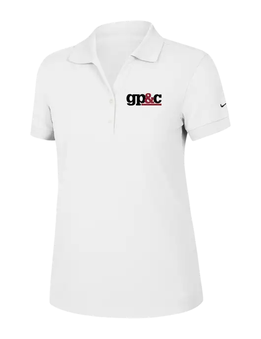 Nike Womens Dri-FIT Classic White Polo w/GP&C Logo