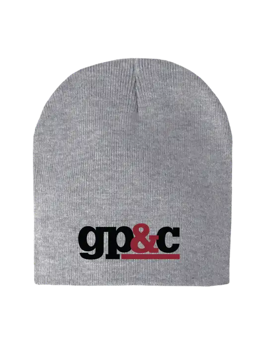 Light Grey Heather Element Knit Beanie w/GP&C Logo