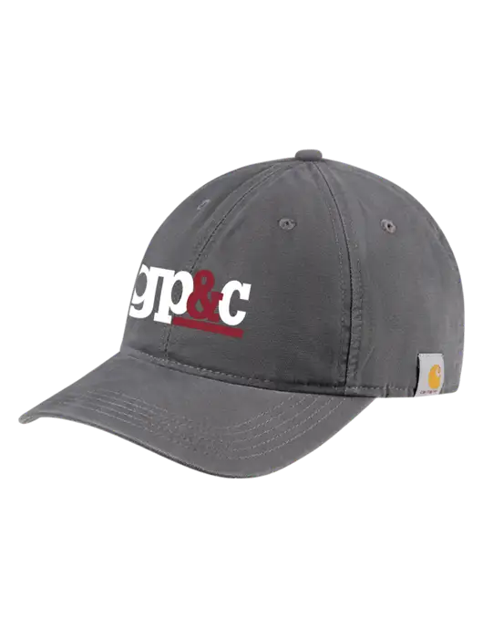Carhartt Dark Grey Cotton Canvas Cap w/GP&C Logo