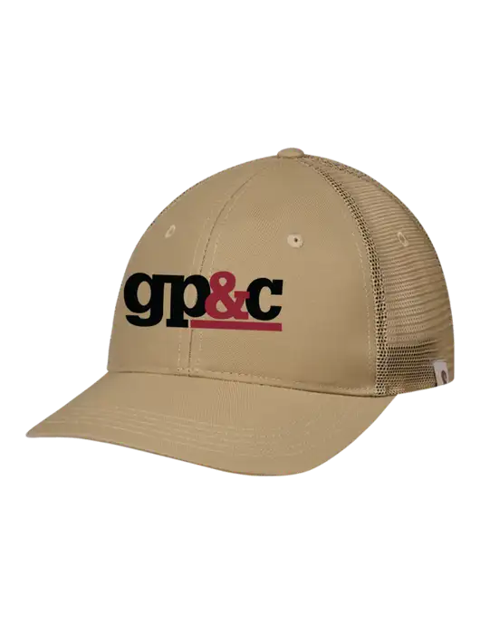 Carhartt Dark Tan Trucker Rugged Pro Series Cap w/GP&C Logo