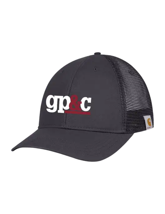 Carhartt Dark Grey Canvas Trucker Cap w/GP&C Logo