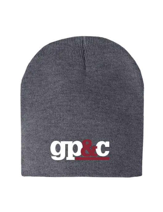 Dark Grey Heather Element Knit Beanie w/GP&C Logo