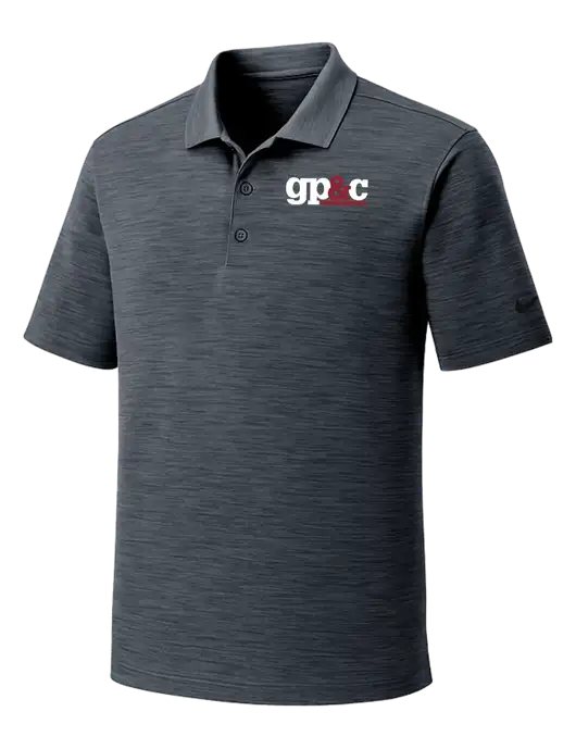 Nike Dri-FIT Dark Grey Striated Polo w/GP&C Logo