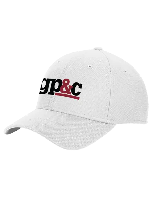 New Era Diamond Era White Stretch Cap w/GP&C Logo