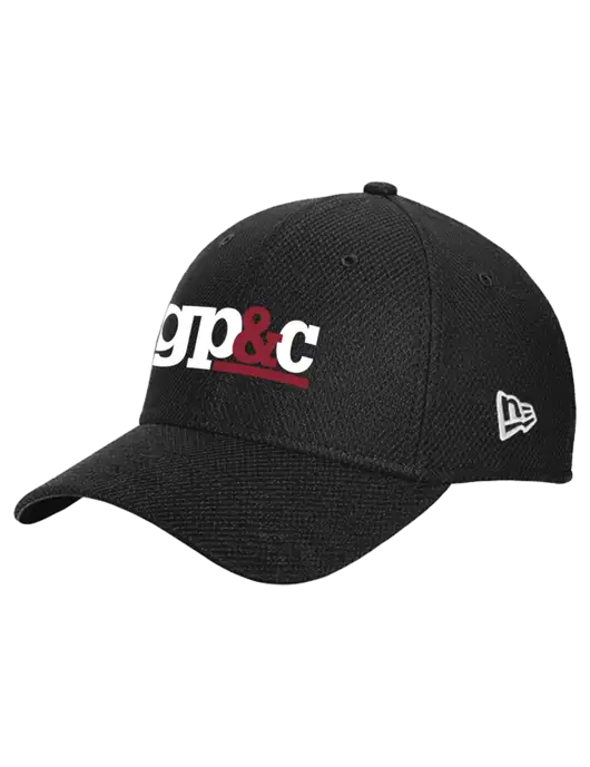 New Era Diamond Era Black Stretch Cap w/GP&C Logo