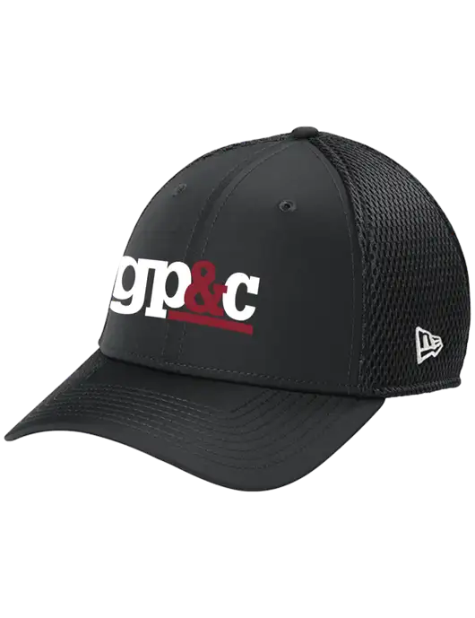 New Era 39THIRTY Performance Stretch Charcoal Grey Mesh Cap w/GP&C Logo