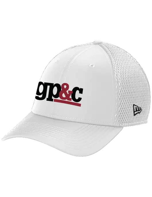 New Era 39THIRTY Performance Stretch White Mesh Cap w/GP&C Logo