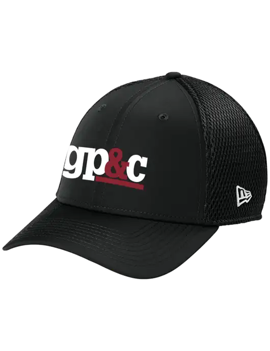 New Era 39THIRTY Performance Stretch Black Mesh Cap w/GP&C Logo