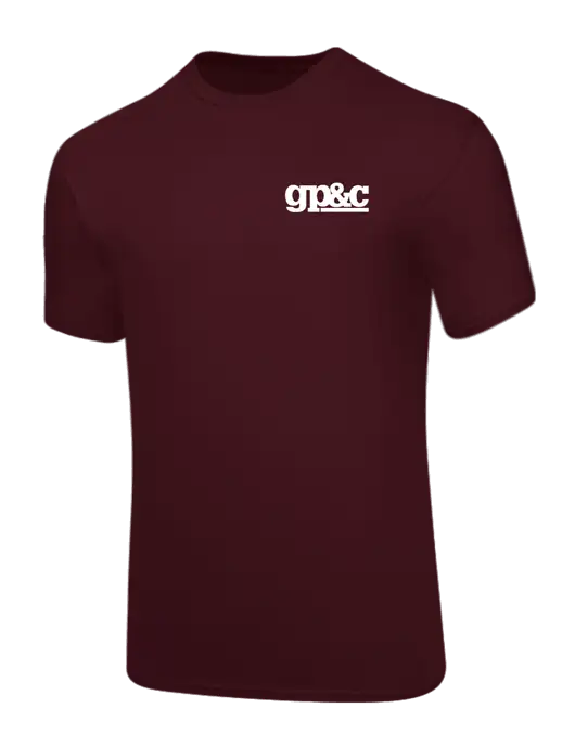 Core Blend Maroon T-Shirt w/GP&C Logo