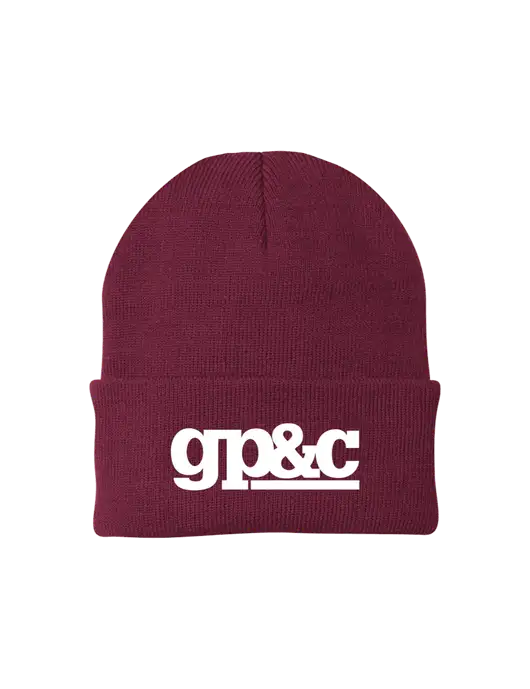 Maroon Knit Cap w/GP&C Logo