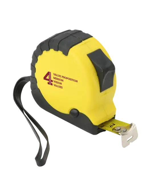 Yellow Tape Measure, 16' w/Foundational 4 Logo